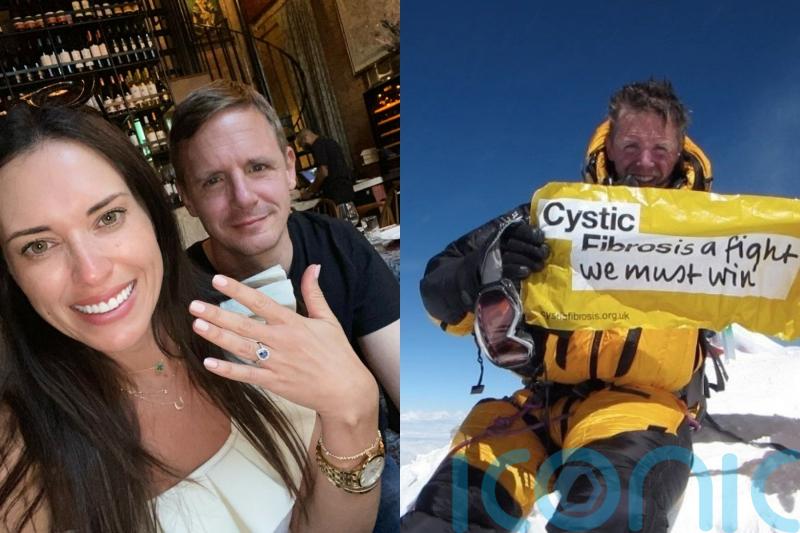 First man to climb Everest with cystic fibrosis used the snow he collected at the top for his wife’s engagement ring