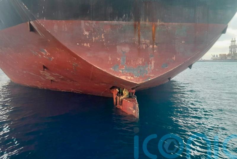 Stowaways found on ship’s rudder in Canary Islands