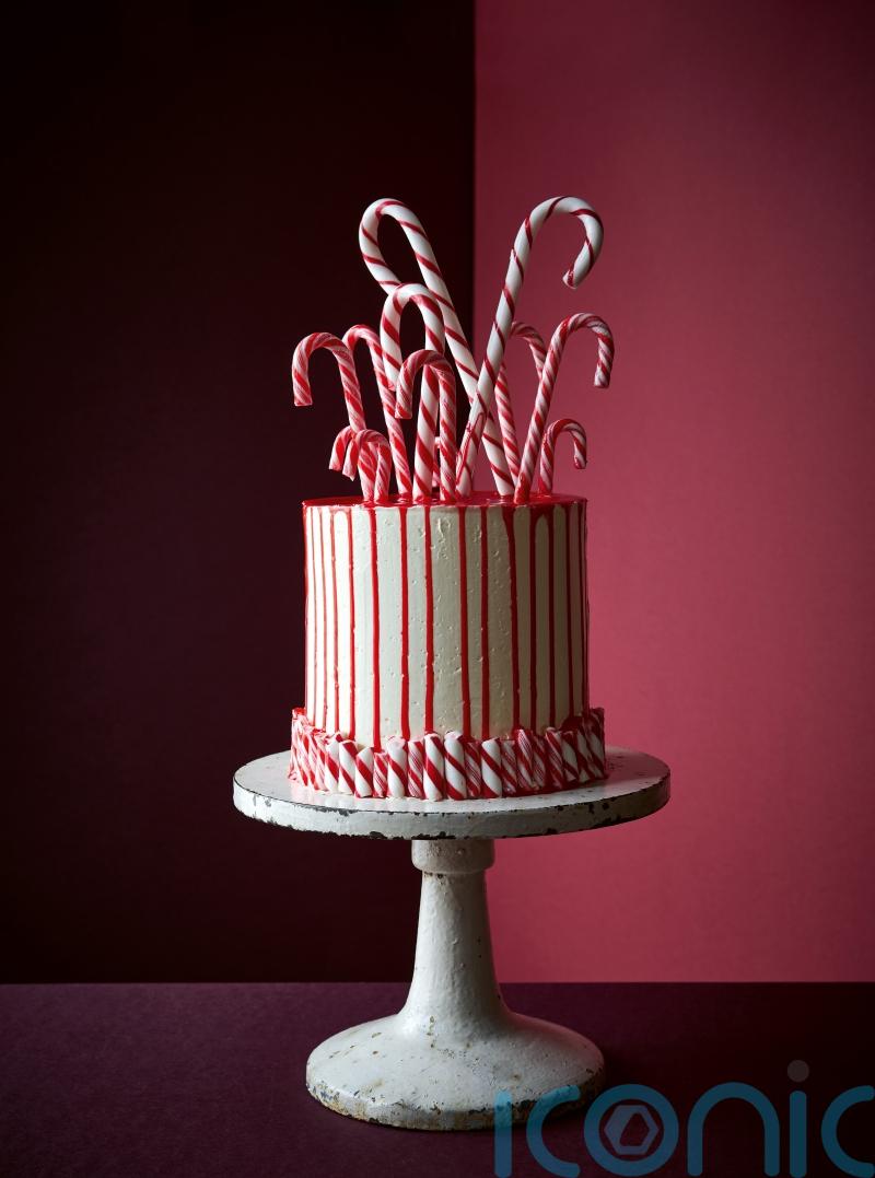 Rahul Mandal’s chocolate, orange and mint candy cane cake recipe