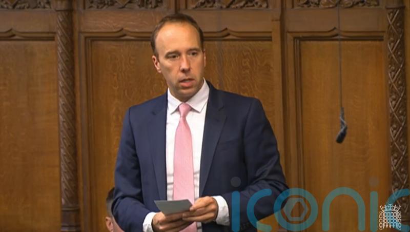Hancock jokes he is pleased to be ‘clean and well-fed’ on return to Parliament