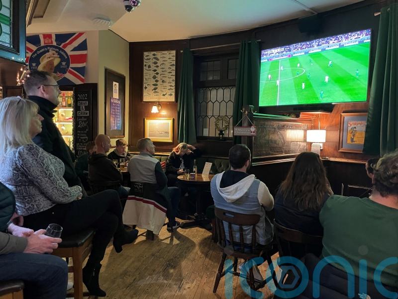 Pub revellers celebrate as Three Lions go marching on in World Cup