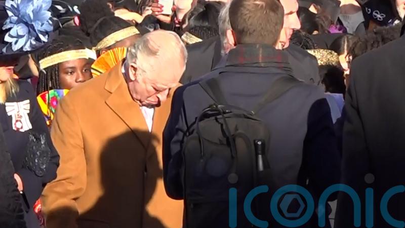 Man charged after egg thrown in direction of King during walkabout