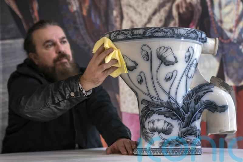 Flush of excitement as John Lennon’s toilet goes on display