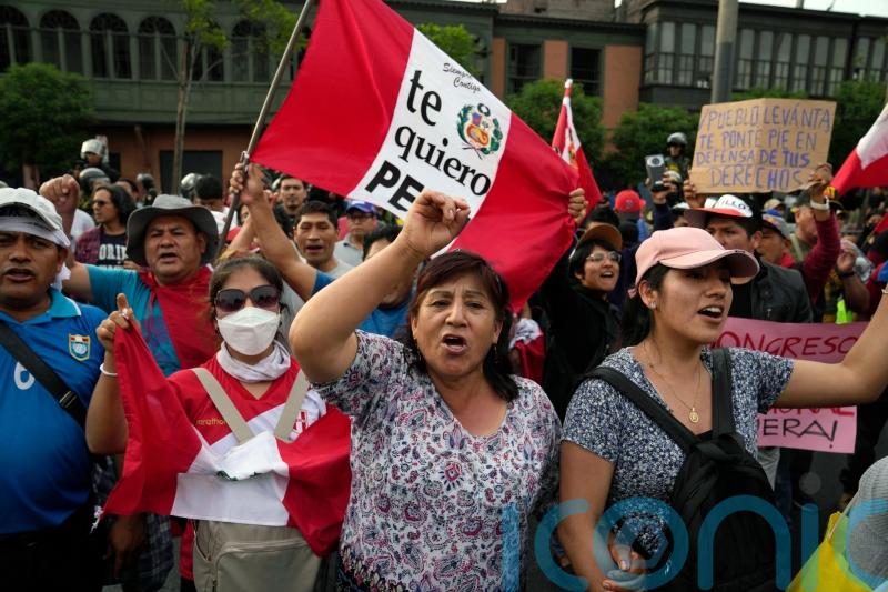 Peru president gives in to protesters’ demands and proposes to move up elections