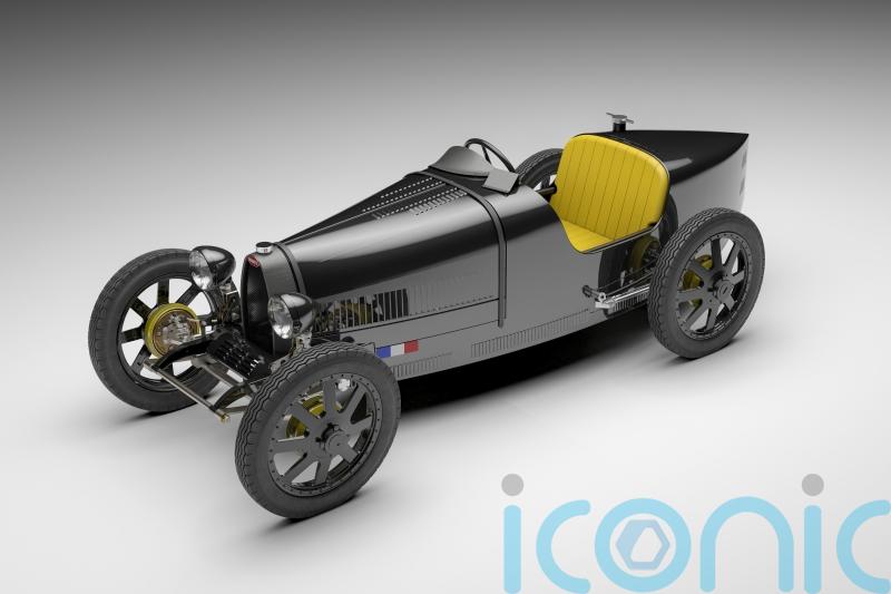 The Bugatti Baby II Carbon Edition is a high-tech scale car inspired by the W16 Mistral