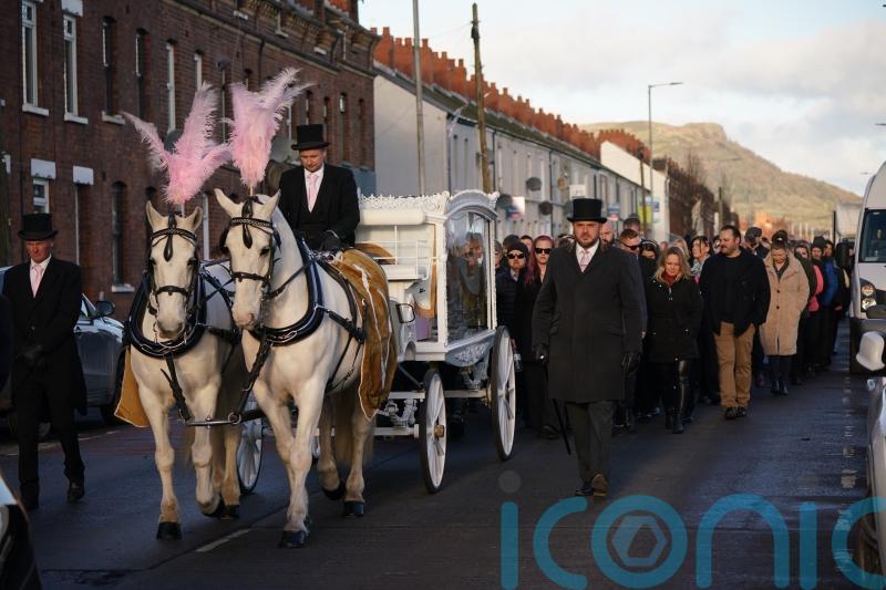 Balloons and rainbows at funeral for girl who died after contracting Strep A