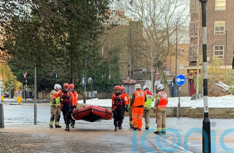 Residents evacuated after burst water main floods London street