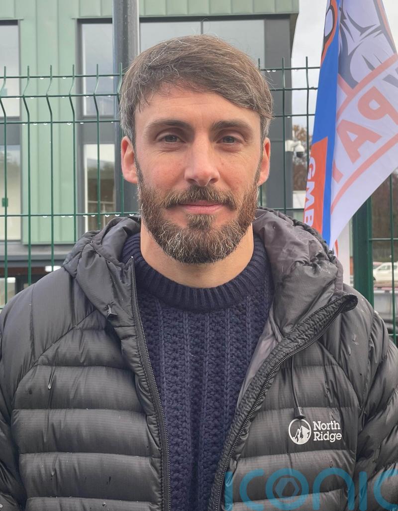 Ex-Marine among striking ambulance workers says something needs to change