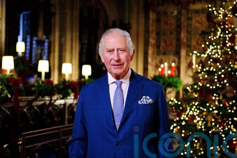 Photograph released of King’s first Christmas broadcast