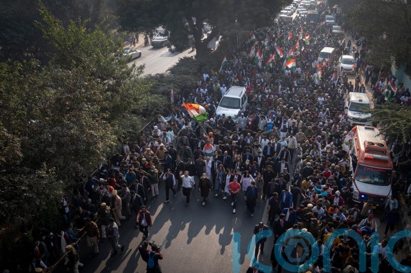 Indian opposition takes ‘unity march’ against hate into capital