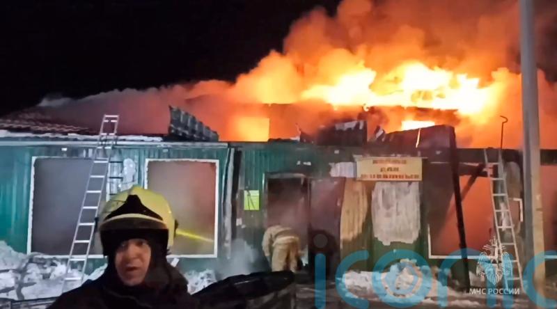 22 killed in fire at illegal shelter in Russia