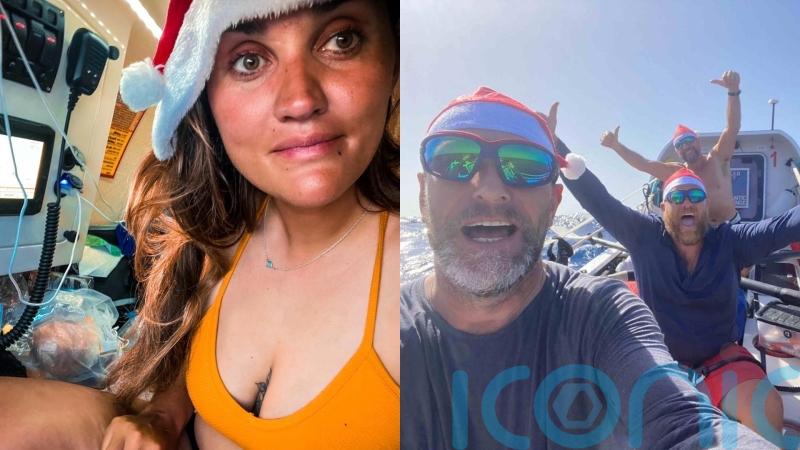 Reindeer stew and power failure at Christmas for UK adventurers rowing Atlantic