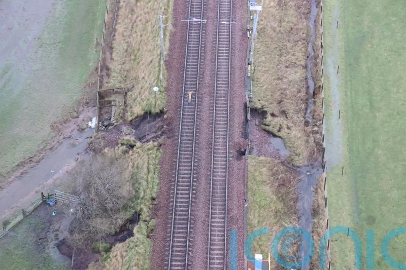 Railway lines closed after heavy rain causes damage