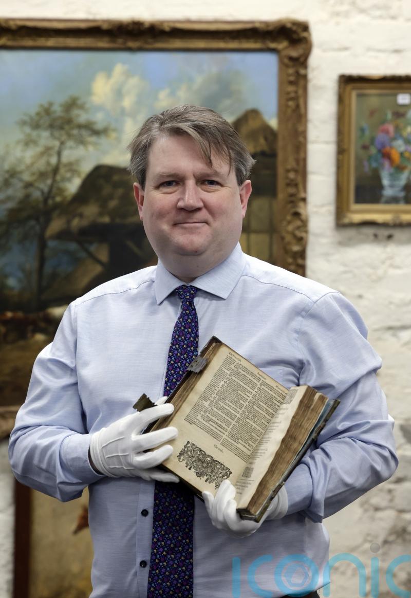Bible dating from 1615 to go under the hammer in Belfast