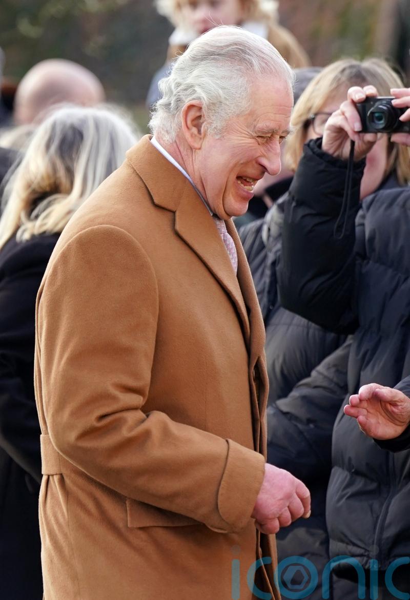 Smiling King seen for first time since Harry’s tell-all book published