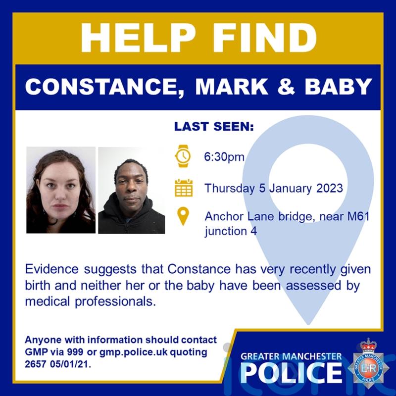 Missing couple and baby spotted in Essex