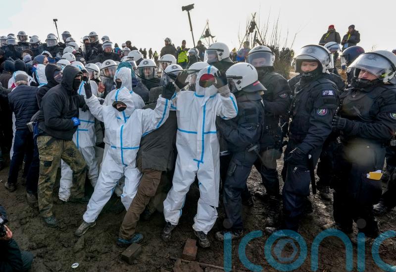 Police start clearing German village condemned for coal mine