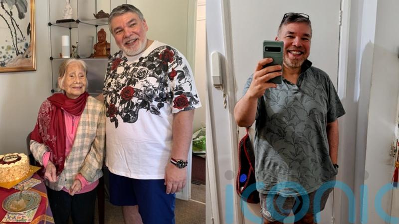 Even mum has noticed: IT professional who quit job to care for mother with dementia loses five stone after health fears