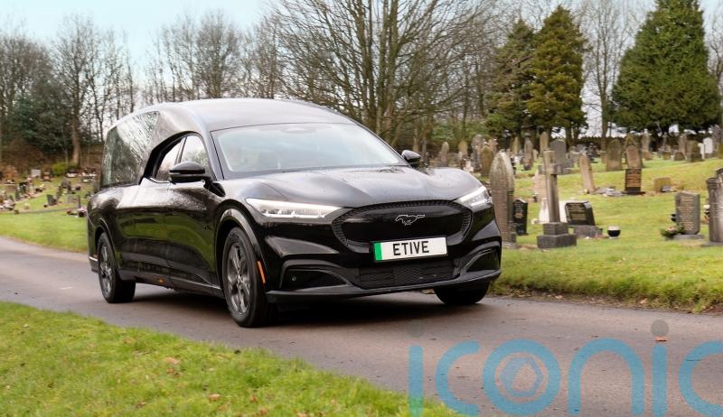 Ford Mustang Mach-E is converted into first electric hearse