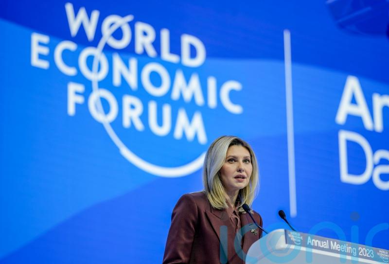 Ukraine’s first lady pleads for global help to stop Russia during Davos speech