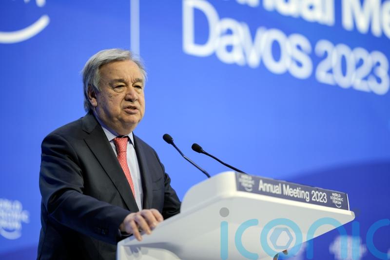 The world is in a ‘sorry state’, UN chief warns at Davos summit