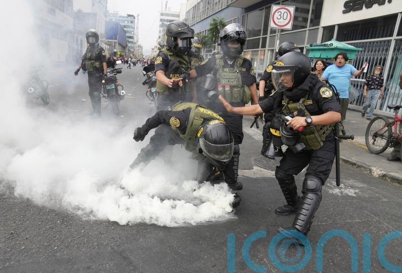 Protesters stream into Peru’s capital demanding resignation of president