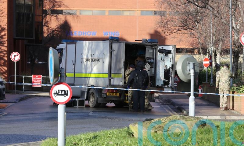 Counter-terror police arrest armed man as maternity wing evacuated