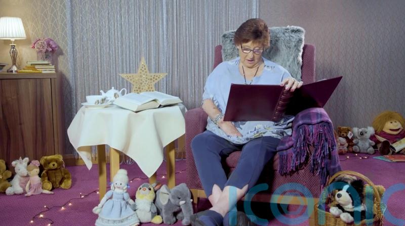 Pensioners film themselves reading bedtime stories for children across the UK