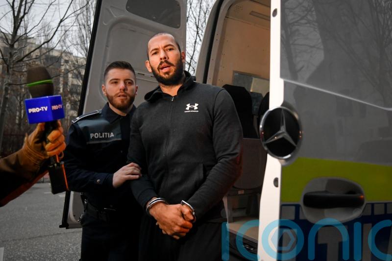Andrew Tate’s phones and laptops being searched as he says ‘there’s no justice’