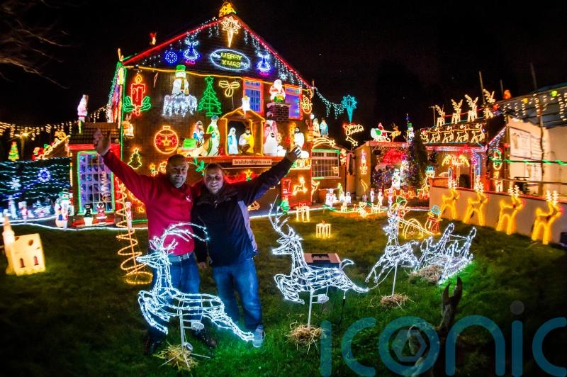 Brothers raise more than £100k for charity from Christmas lights display