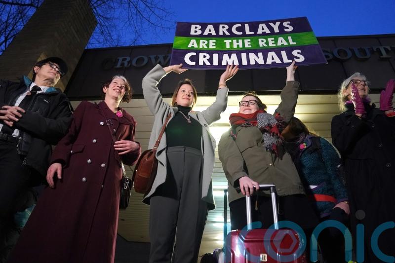 Smashing Barclays’ windows was a message of love, climate protester says