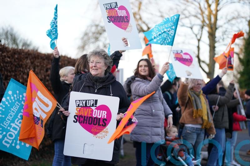Half a million workers on strike in biggest day of industrial action in a decade