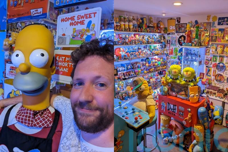 Simpsons superfan, who hid room full of expensive memorabilia from dates, now shows it off to 40,000 TikTok followers