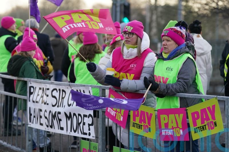 Union demands action from Holyrood ministers as Scots join ‘walkout Wednesday’
