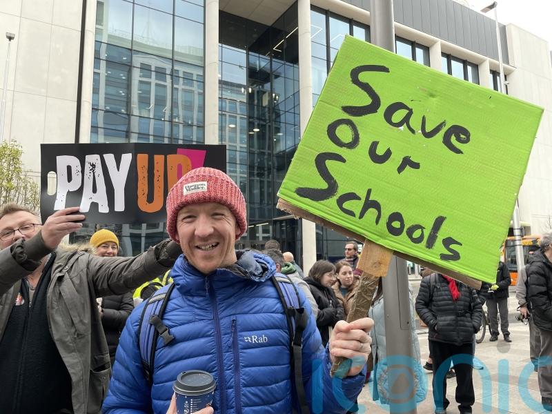 Majority of schools in England closed to some pupils amid teachers’ strike