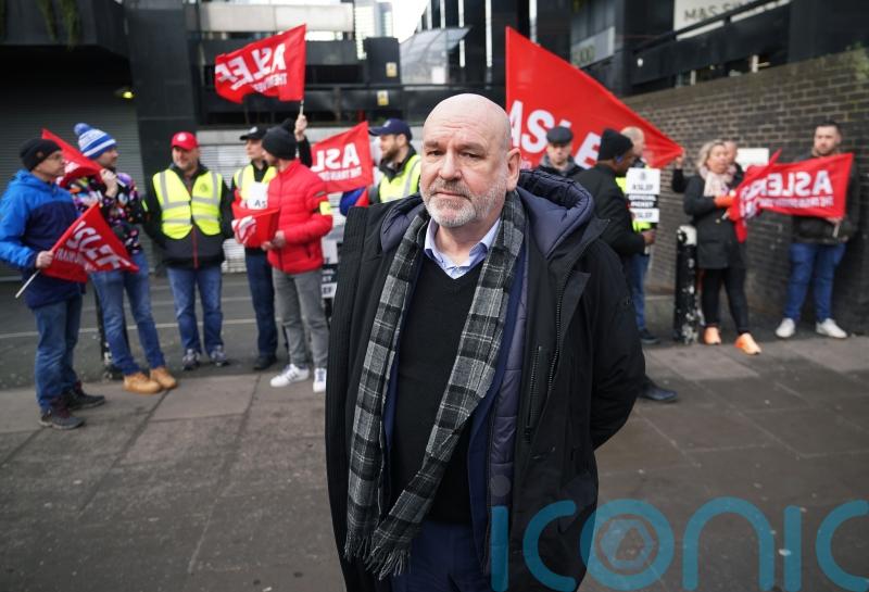 Train driver union boss delayed by ‘bloody rail strikes’ as members walk out