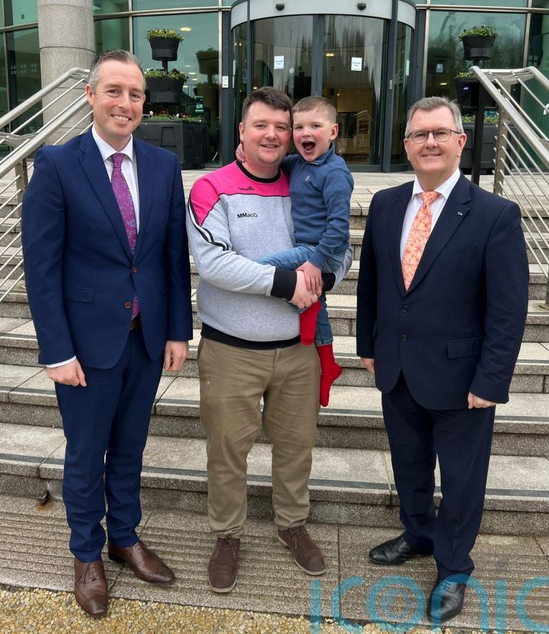 Fastest way to pass Daithi’s Law is at Westminster, says Sir Jeffrey Donaldson