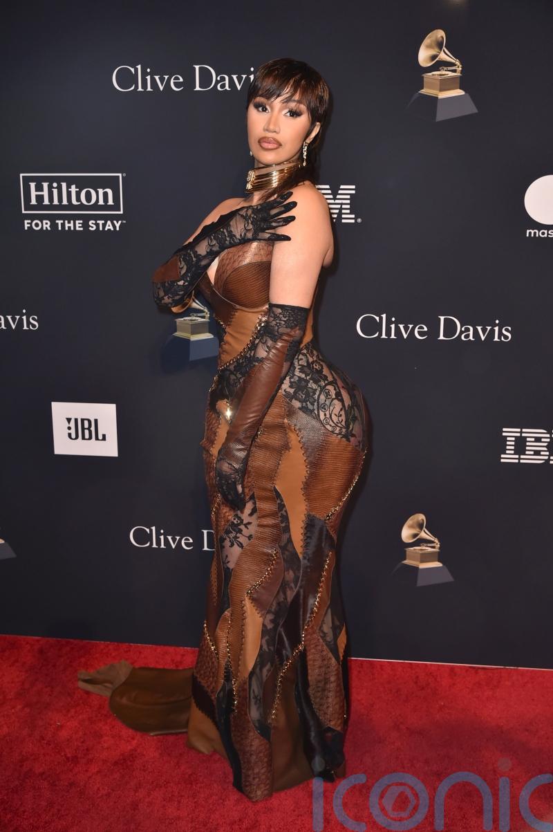 Cardi B pays tribute to Atlantic Records pair at pre-Grammys gala