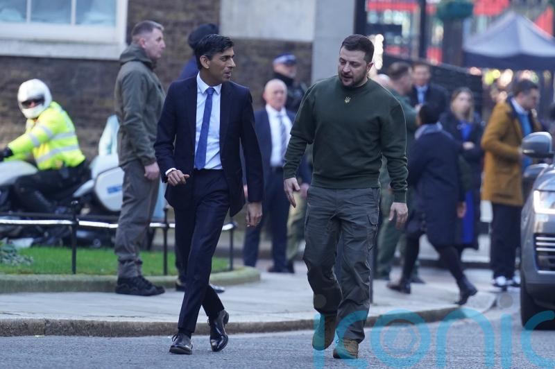 Zelensky visits UK for talks with Sunak and the King