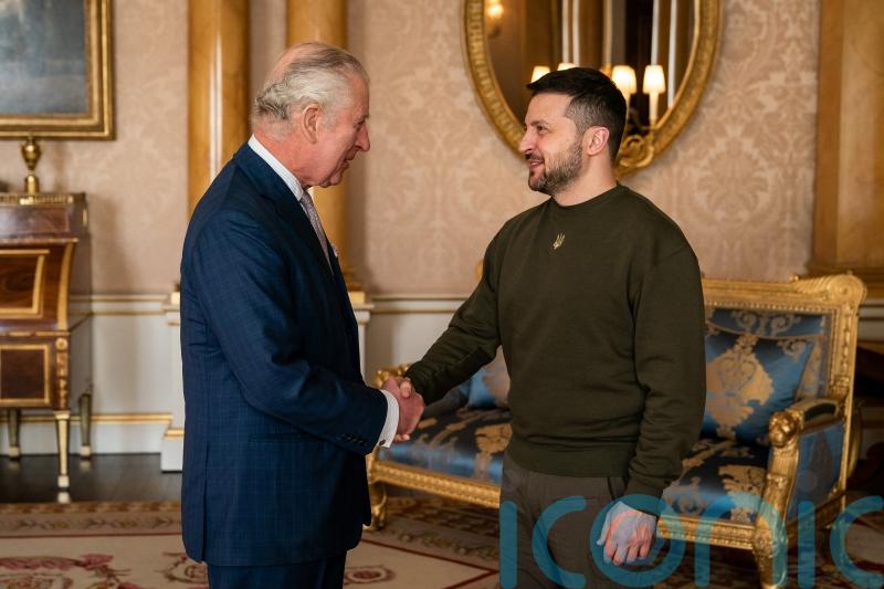 King tells of concern for Zelensky and Ukrainian people at historic audience