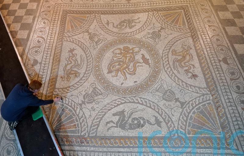 Fishbourne Roman Palace starts brush-up for 2,000-year-old mosaics