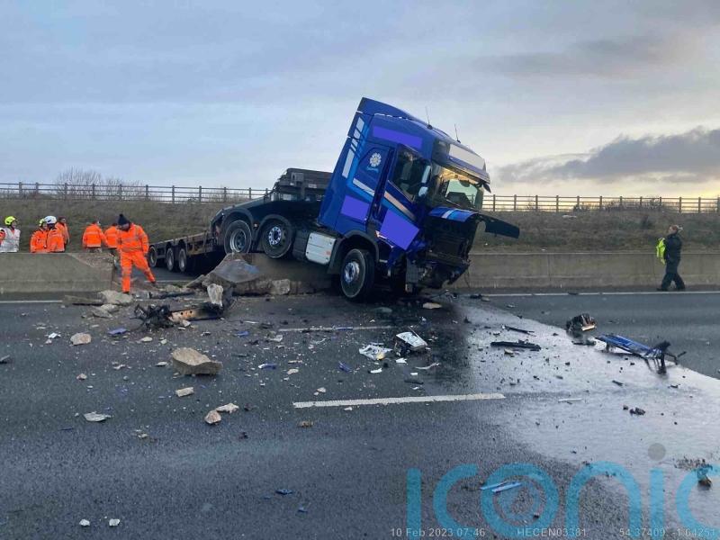 Lorry crash causes ‘protracted’ motorway closure