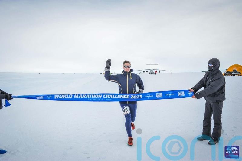 Ex-RAF paratrooper sets record running 7 marathons on 7 continents in 7 days