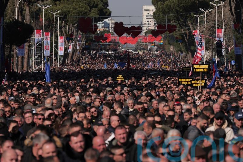 Thousands take part in anti-government protests in Albania