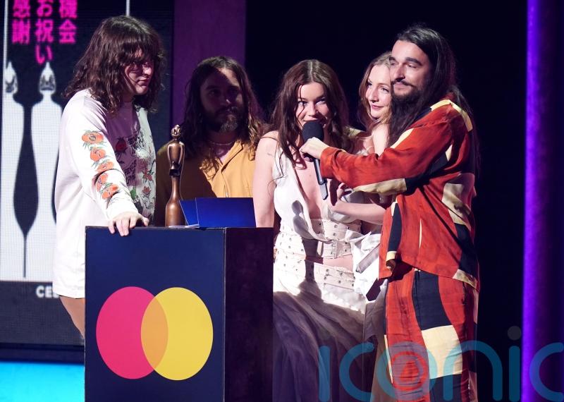 Wet Leg appear to poke fun at Arctic Monkeys as they win two Brit awards