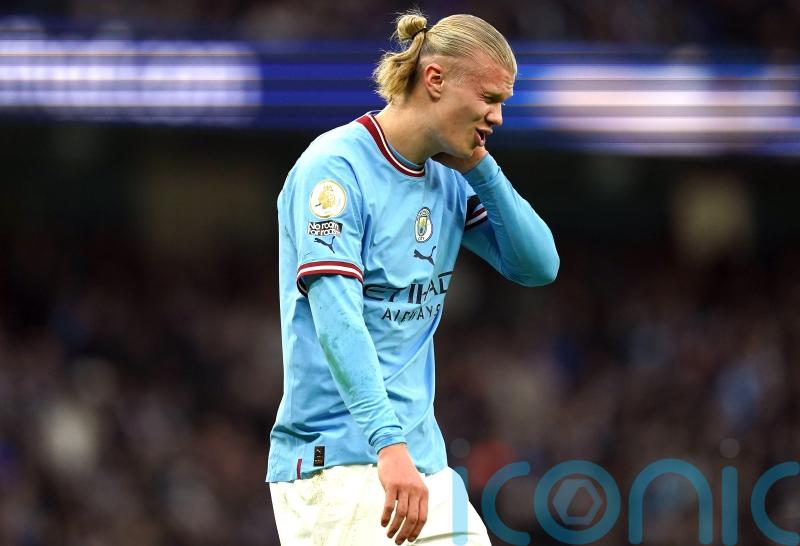 Erling Haaland faces fitness test before Man City’s crucial clash with Arsenal