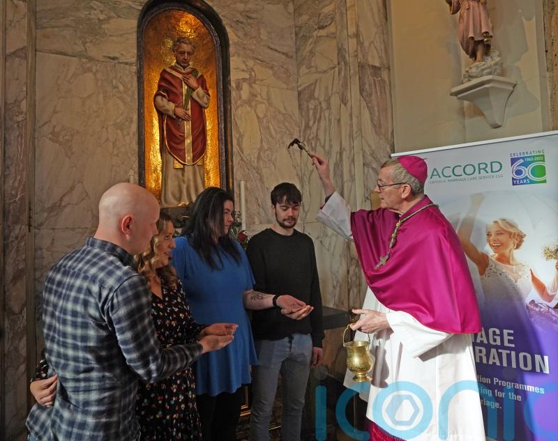 Laois bishop blesses  couples at St Valentine's in Dublin