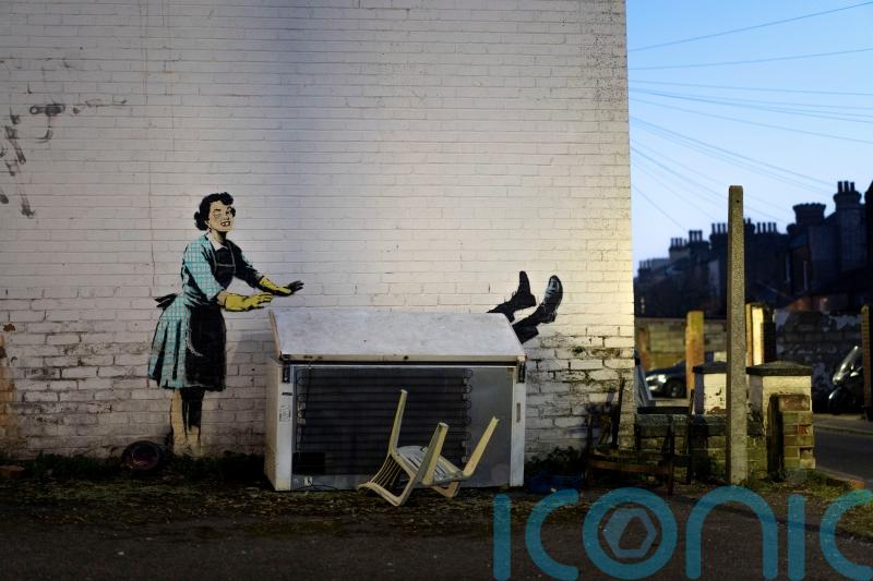 Banksy confirms street artwork with apparent theme of domestic abuse was by him