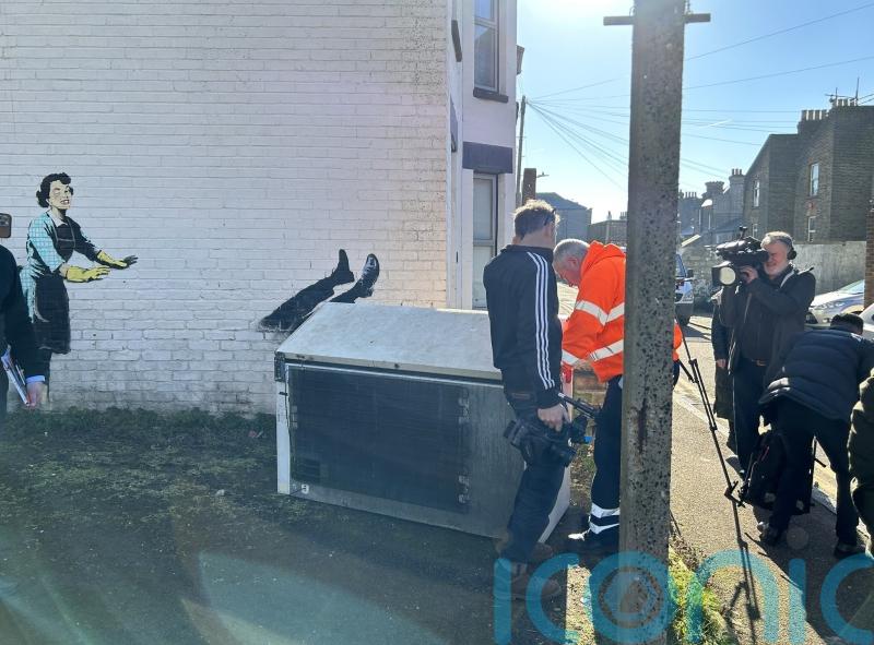 Banksy Margate artwork dismantled hours after being claimed by the elusive artist
