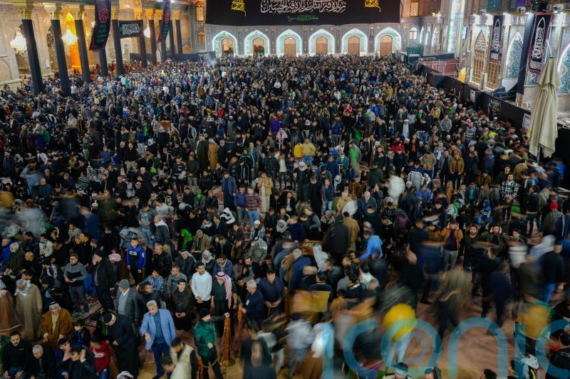 Pilgrims mark death of revered Muslim imam with Baghdad procession